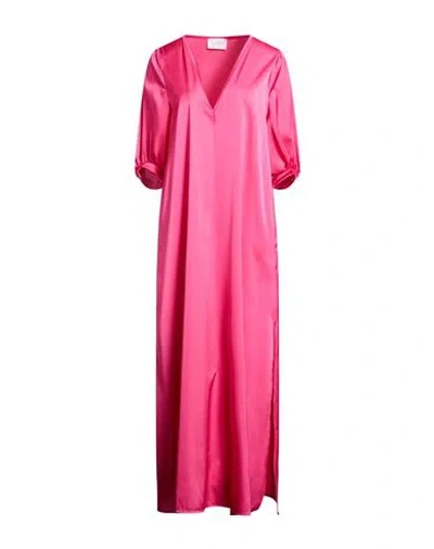 Soallure Woman Maxi Dress Fuchsia Size 6 Polyester, Elastane In Pink