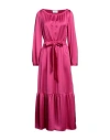 Soallure Woman Long Dress Fuchsia Size 8 Polyester In Pink