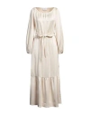 Soallure Woman Maxi Dress Ivory Size 8 Polyester In White