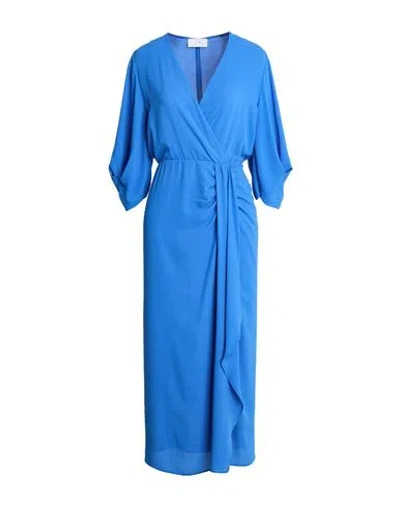 Soallure Woman Maxi Dress Light Blue Size 6 Polyester