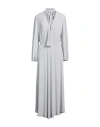 Soallure Woman Maxi Dress Light Grey Size 8 Polyester
