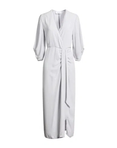 Soallure Woman Maxi Dress Light Grey Size 8 Polyester In Gray