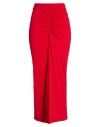 Soallure Woman Maxi Skirt Red Size 8 Polyester, Elastane In Red