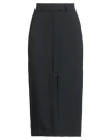 Soallure Woman Midi Skirt Black Size 8 Polyester In Black