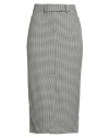 Soallure Woman Midi Skirt Black Size 8 Polyester, Rayon, Elastane