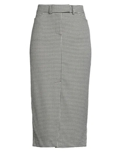 Soallure Woman Midi Skirt Black Size 8 Polyester, Rayon, Elastane