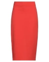 Soallure Woman Midi Skirt Orange Size 2 Polyacrylic, Elastane In Orange