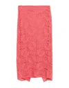 Soallure Midi Skirts In Pink