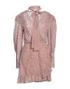 Soallure Woman Short Dress Pastel Pink Size 6 Polyamide In Pink