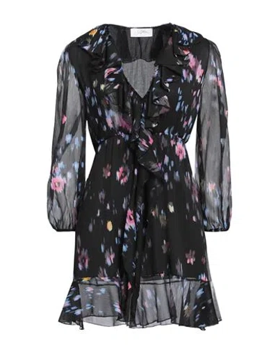 Soallure Woman Mini Dress Black Size 10 Polyester