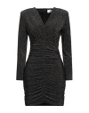 Soallure Woman Mini Dress Black Size 2 Viscose, Polyethylene, Polyamide, Elastane In Black