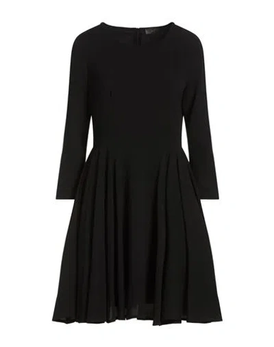 Soallure Woman Mini Dress Black Size 4 Polyester, Elastane