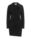 Soallure Woman Mini Dress Black Size 4 Viscose, Polyamide, Elastane In Black