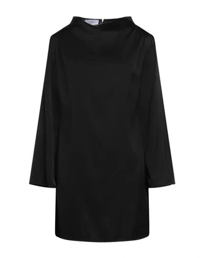 Soallure Woman Mini Dress Black Size 6 Polyester, Elastane