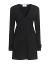 Soallure Woman Mini Dress Black Size 8 Viscose, Nylon, Elastane In Black