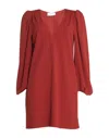 Soallure Short Dresses In Red