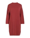 Soallure Woman Mini Dress Brick Size M Viscose, Polyester In Red