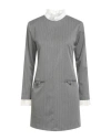 Soallure Woman Mini Dress Light Grey Size 8 Polyester, Rayon, Elastane In Gray