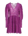 Soallure Short Dresses In Purple