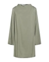 Soallure Woman Mini Dress Military Green Size 6 Polyester, Elastane
