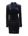 Soallure Woman Mini Dress Navy Size 10 Polyester, Elastane