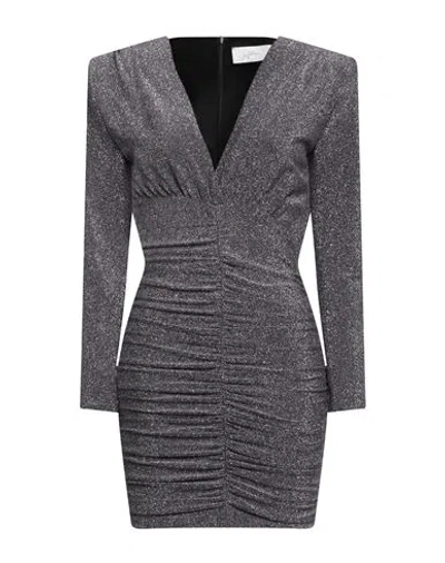Soallure Woman Mini Dress Purple Size 6 Viscose, Polyethylene, Polyamide, Elastane
