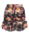 Soallure Woman Mini Skirt Black Size 6 Viscose, Polyester In Black