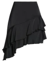 Soallure Woman Mini Skirt Black Size 8 Polyester In Black
