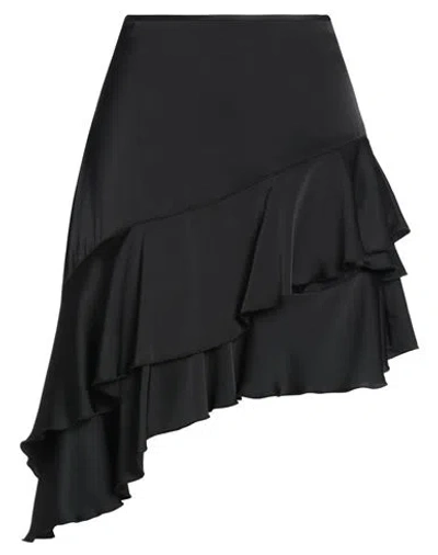 Soallure Woman Mini Skirt Black Size 8 Polyester