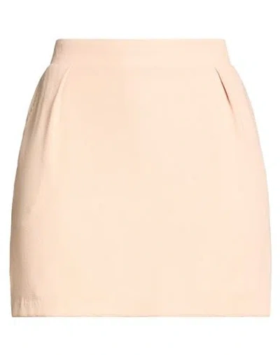 Soallure Woman Mini Skirt Blush Size 6 Polyester, Elastane In Pink