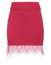 Soallure Woman Mini Skirt Fuchsia Size M Acrylic, Polyamide, Polyester, Wool, Viscose In Pink