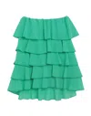 Soallure Midi Skirts In Green