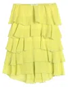 Soallure Midi Skirts In Green