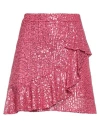 Soallure Woman Mini Skirt Magenta Size 8 Polyester, Elastane In Magenta
