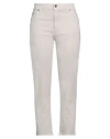 Soallure Woman Pants Beige Size 4 Cotton, Elastane In Beige