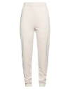 Soallure Woman Pants Beige Size S Viscose, Pbt - Polybutylene Terephthalate