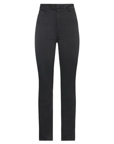 Soallure Woman Pants Black Size 10 Cotton, Elastane