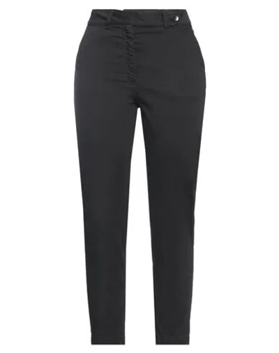 Soallure Woman Pants Black Size 4 Cotton, Elastane