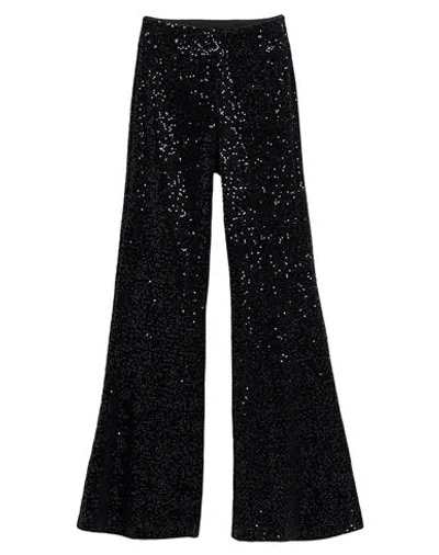 Soallure Woman Pants Black Size 4 Polyester, Elastane