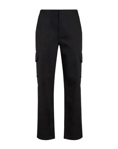 Soallure Woman Pants Black Size 6 Cotton, Elastane