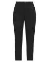 Soallure Woman Pants Black Size 8 Cotton, Elastane
