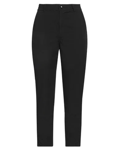 Soallure Woman Pants Black Size 8 Cotton, Elastane