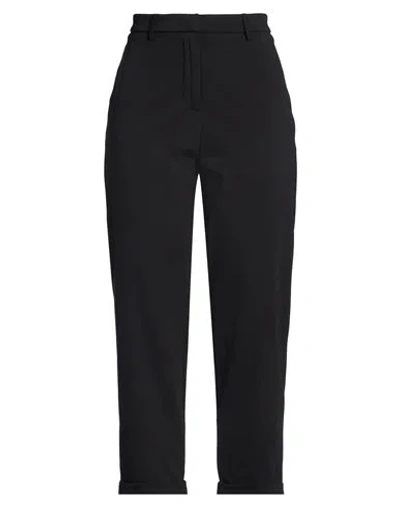 Soallure Woman Pants Black Size 6 Cotton, Polyamide, Elastane In Blue