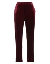 Soallure Woman Pants Burgundy Size 6 Polyester, Elastane In Red