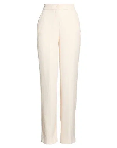 Soallure Woman Pants Cream Size 4 Polyester In White