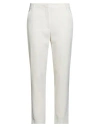 Soallure Woman Pants Cream Size 8 Polyester, Elastane