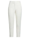 Soallure Woman Pants Cream Size 8 Polyester, Elastane