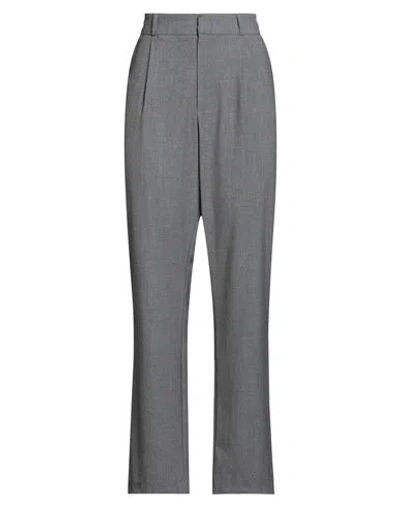 Soallure Woman Pants Grey Size 10 Polyester, Viscose, Elastane