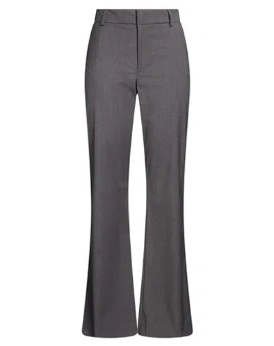 Soallure Woman Pants Grey Size 8 Polyester, Viscose, Virgin Wool, Elastane In Gray