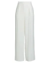Soallure Woman Pants Ivory Size 8 Polyester